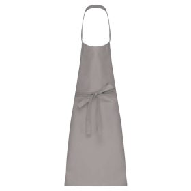   Kötény - mellrésszel, fémcsattal állítható nyakpánt - Világosszürke