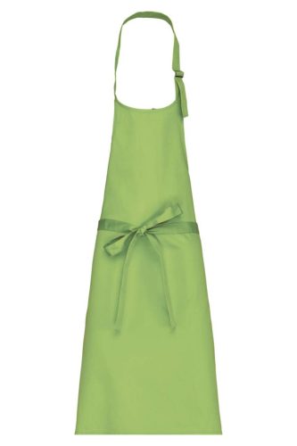 Kötény - mellrésszel, fémcsattal állítható nyakpánt - Lime