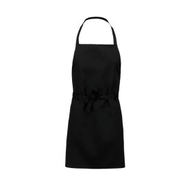 Kötény - mellrésszel, zseb nélküli modell - Fekete