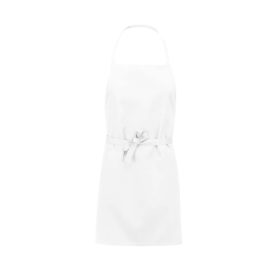 Kötény - mellrésszel, zseb nélküli modell - Fehér