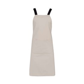 Keresztpántos melles kötény, elől zsebbel - Angóra