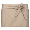 Pamut rövid kötény - Beige