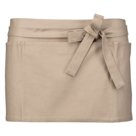 Pamut rövid kötény - Beige