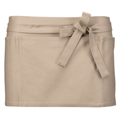 Pamut rövid kötény - Beige