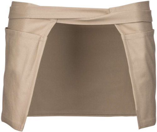 Pamut rövid kötény - Beige