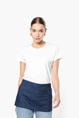 Rövid csokoládé bárkötény 5 zsebbel