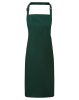 Vízálló mellrészes kötény, állítható nyakpánttal - Sötétzöld