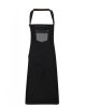 Premier PR136 'DIVISION' WAXED LOOK DENIM BIB APRON WITH FAUX LEATHER U