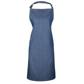   50 féle színben kapható mellrészes kötény, zseb nélkül - Indigókék