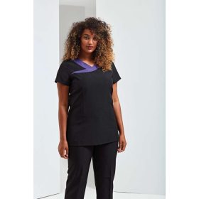 ‘Ivy’ szépség- és spa tunika 3XL - Fekete/lila