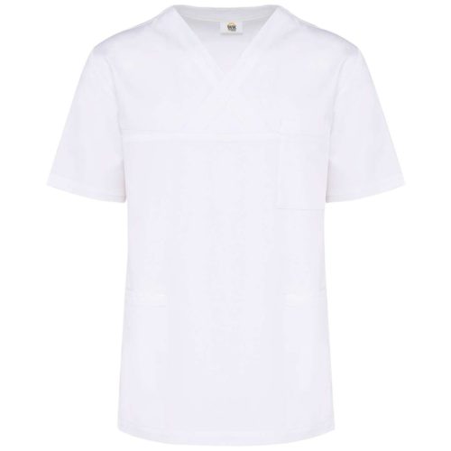 Designed To Work WK504 UNISEX RÖVID UJJÚ PAMUT TUNIKA 3XL - Fehér